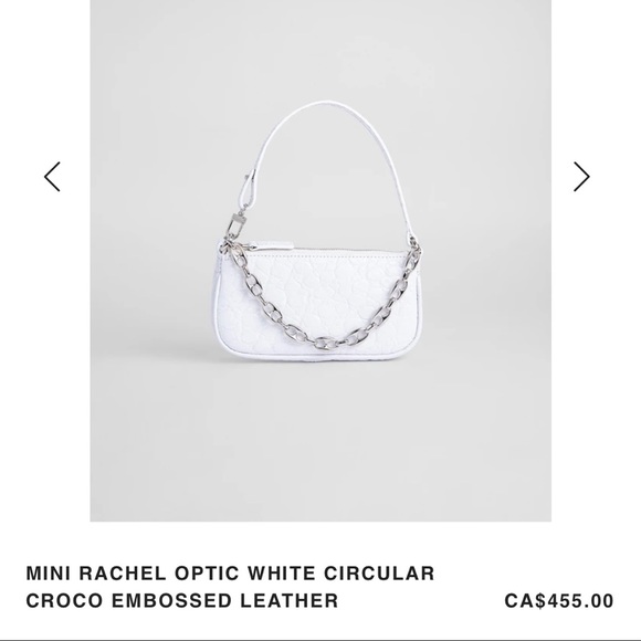 By Far Mini Rachel Bag White Croc - Picture 3 of 3